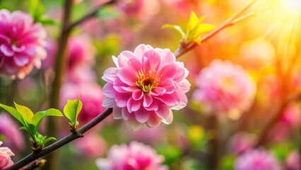 Obraz premium Close-up shot of a beautiful blooming blossom in a botanical garden, background, beauty, blooming, blossom, botanical, botany