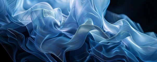 Abstract background with blue diagonal curves