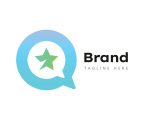 Chat logo icon design template elements. Usable for Branding, Business and Technology Logos.
