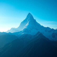 panorama of Mount Ama Dablam - probably the most beautiful peak in Himalayas