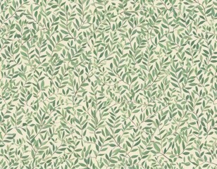 seamless pattern with green leaves background