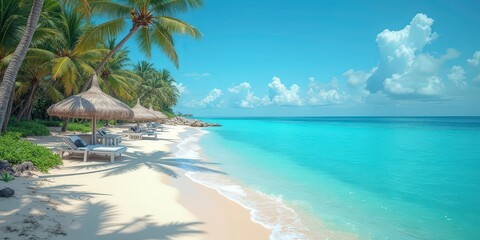 Tropical Beach Paradise: Idyllic Escape 