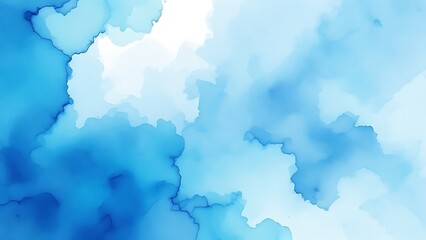 Obraz premium Aqua ocean sea blue watercolor paper texture, background for overlay