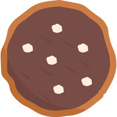 vector illustration of a cookies