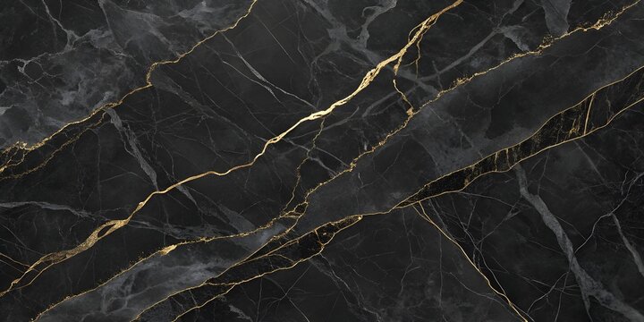 Black marmer or malmor  texture background with grey black marble and gold pattern. Wallpaper illustration