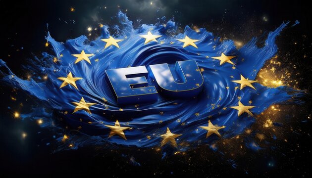 Visual Representation of the European Union Logo with Stars