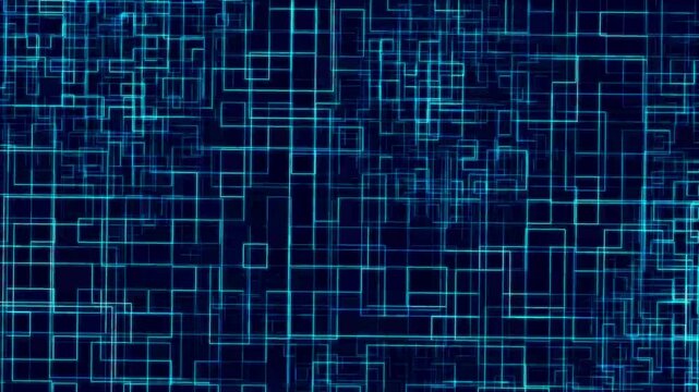circuit animation background on a computer system. abstract digital technology background.
