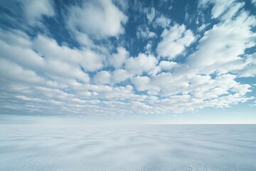 A tranquil sea of clouds moving infinitely above an endless plain.