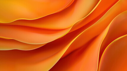 Vivid Orange Tulip Petals in Natural Macro Shot with Captivating Details