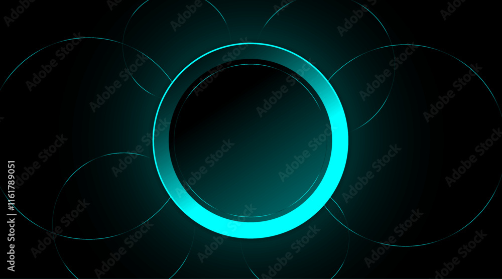 Poster 3d circular shape modern background design | banner background design | abstract background design w
