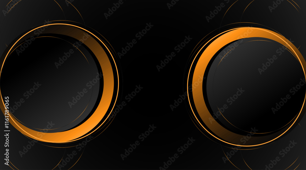 Poster 3d circular shape modern background design | banner background design | abstract background design w