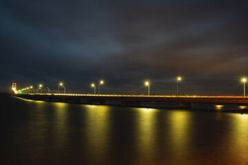 A bridge at evening