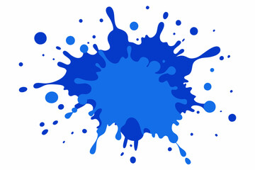 Naklejka premium Sapphire paint splatter on white background