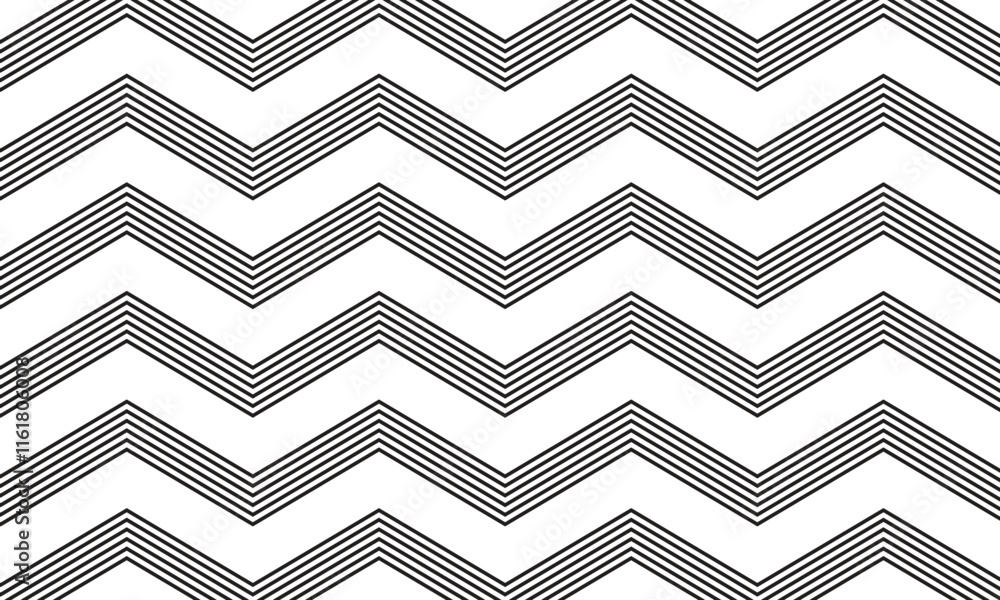 Poster abstract simple black thin line wave pattern can be used background.