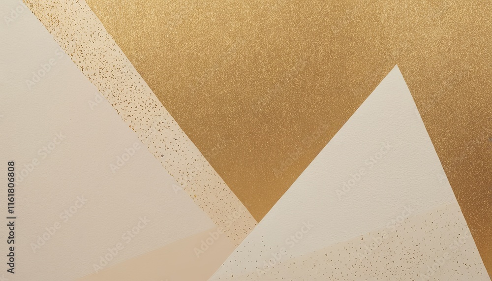 Aufkleber tan background with geometric shapes and shadows creating an abstract modern design for corporate or