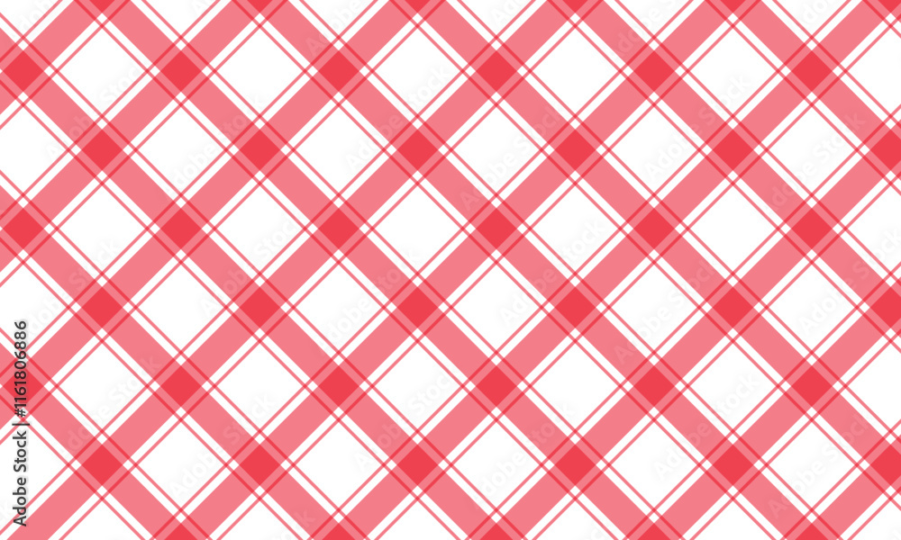 Aufkleber abstract simple red thin and bold line plaid pattern can be used background.