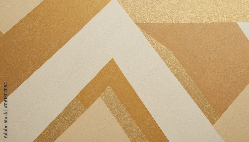 Poster tan background with geometric shapes and shadows creating an abstract modern design for corporate or