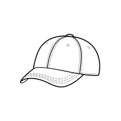 baseball cap vector illustration