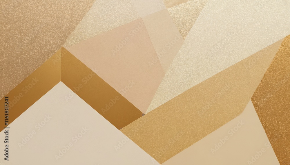 Aufkleber tan background with geometric shapes and shadows creating an abstract modern design for corporate or