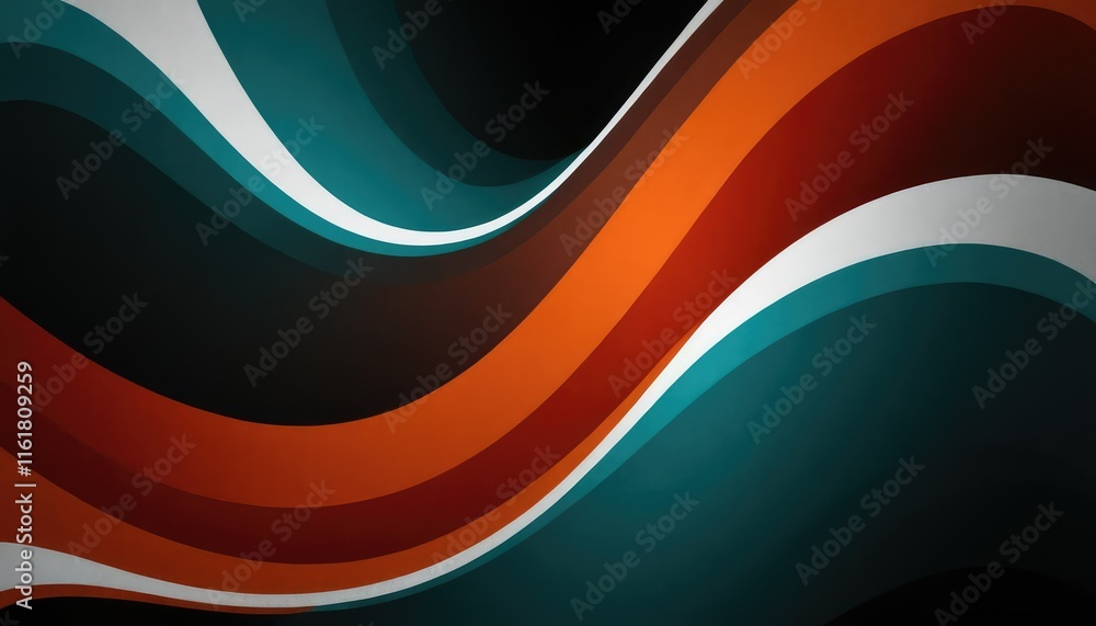 Poster retro abstract stripe background design 3