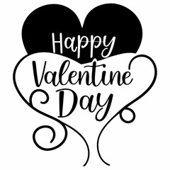 Happy valentine day, Happy valentine day typography design