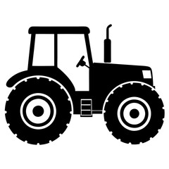 Tractor silhouette vector, tractor, farm, agriculture,