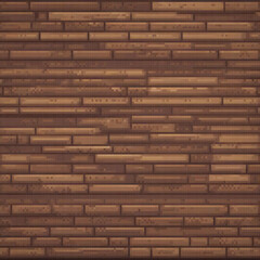 Brown brick wall pixel art with a sleek black backdrop.