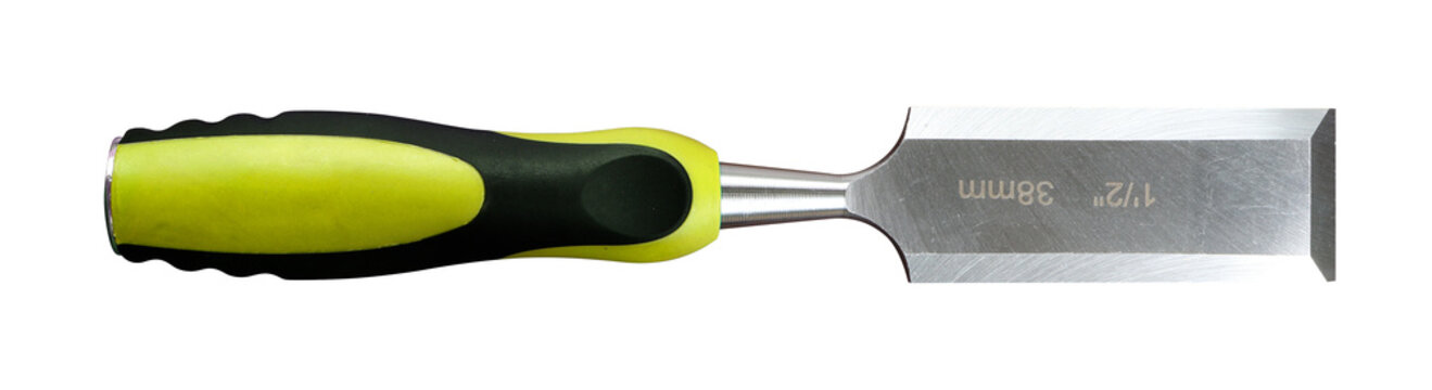 38mm woodworking chisel on transparent background