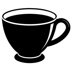 Cup silhouette vector