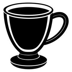 Cup silhouette vector