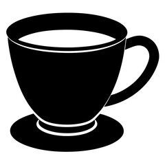 Cup silhouette vector