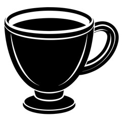 Cup silhouette vector