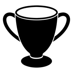 Cup silhouette vector