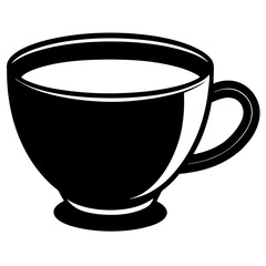 Cup silhouette vector