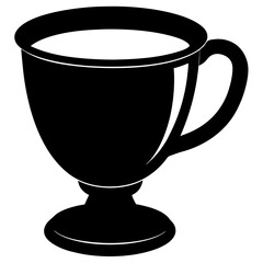 Cup silhouette vector