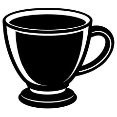 Cup silhouette vector