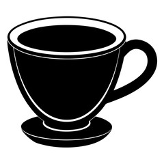 Cup silhouette vector