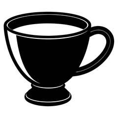 Cup silhouette vector