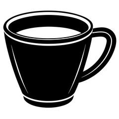 Cup silhouette vector
