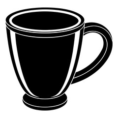 Cup silhouette vector
