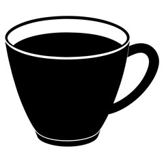 Cup silhouette vector