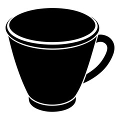 Cup silhouette vector