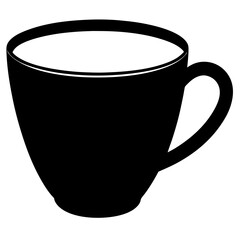 Cup silhouette vector