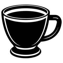 Cup silhouette vector