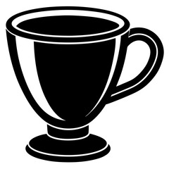 Cup silhouette vector