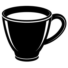 Cup silhouette vector