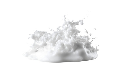 Obraz premium White foam, transparent background