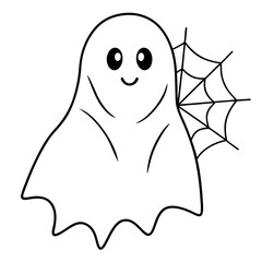 Halloween ghost spider