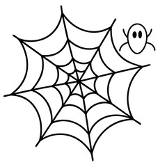 Halloween ghost spider