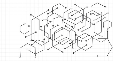 Abstract digital background with technology circuit board texture.